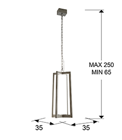 Lmpara Kuma Schuller acero luz LED 753108