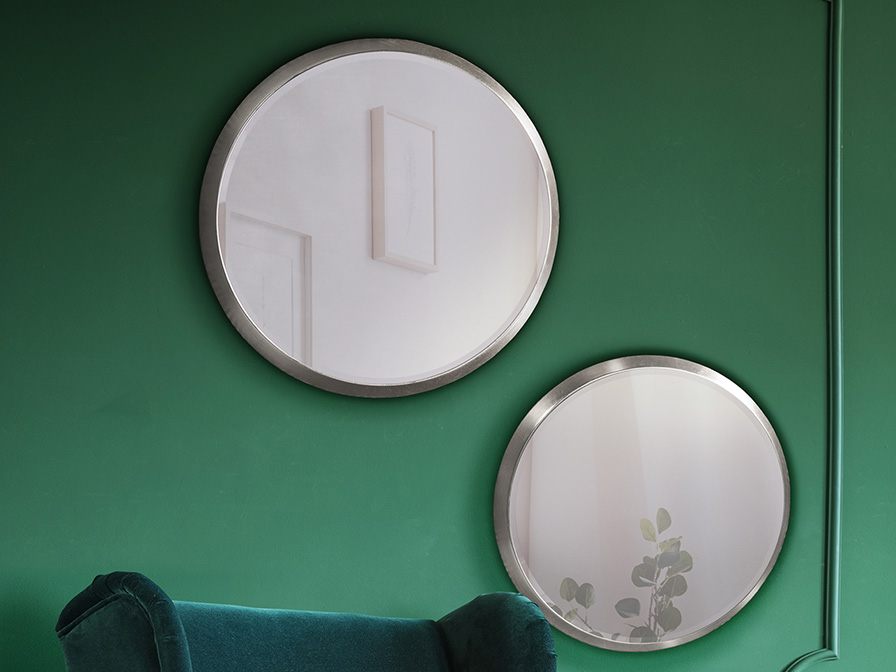 Schuller Furniture and decoration Mirrors with frame Aries 119139  ·ARIES· ROUND MIRROR Ø54, SILVER