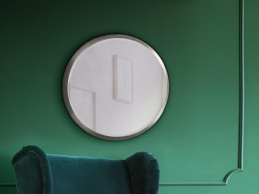 Schuller Furniture and decoration Mirrors with frame Aries 119139  ·ARIES· ROUND MIRROR Ø54, SILVER