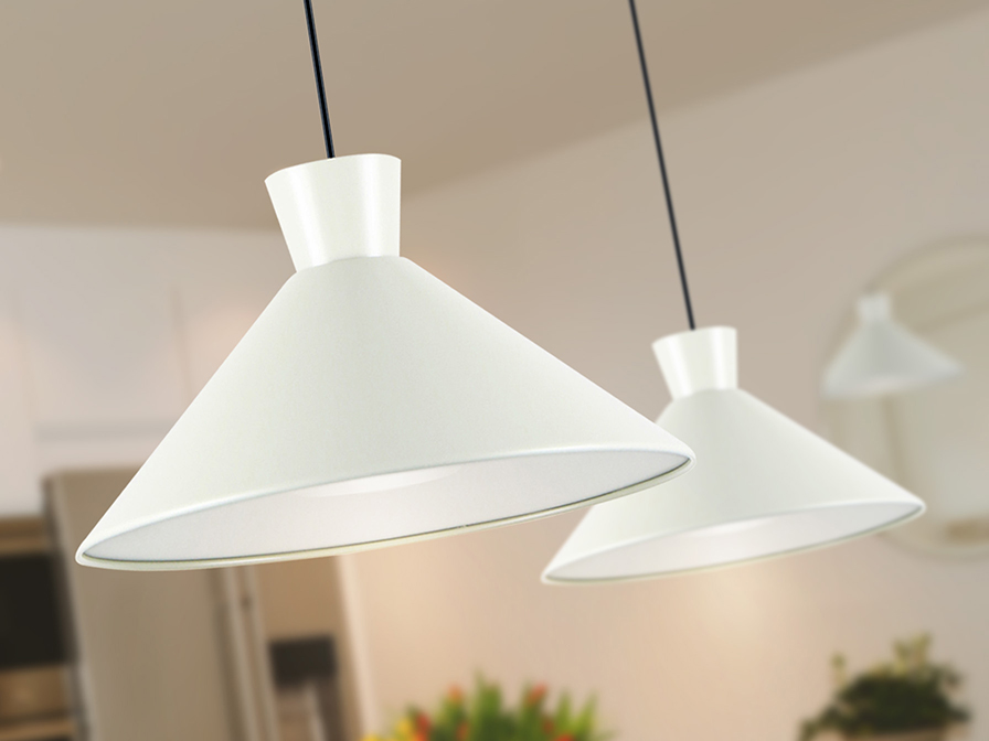 Schuller  1 Light Pendants Cono 12458  I3-CONO- LAMP 1L. MATTE PEARL