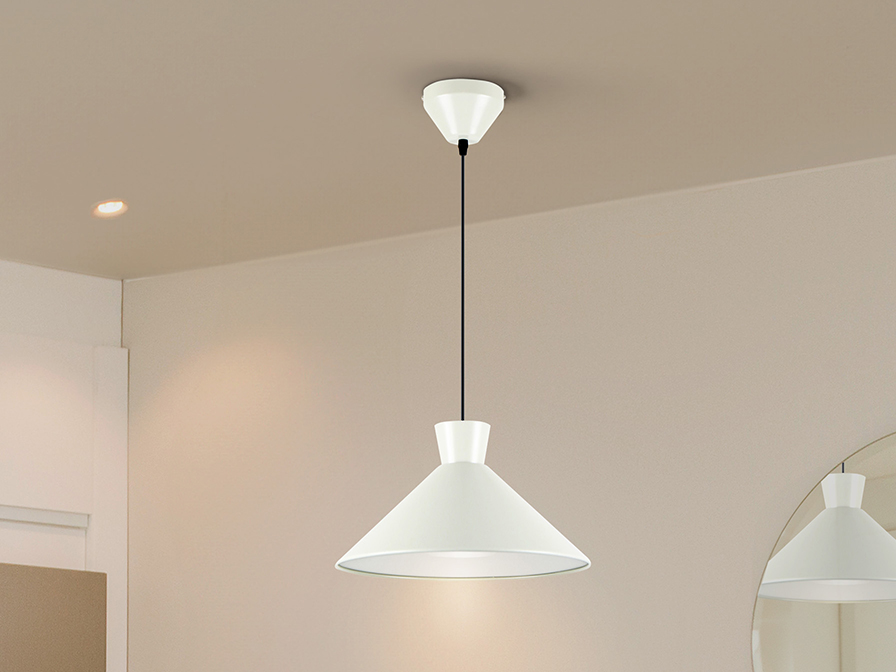 Schuller  1 Light Pendants Cono 12458  I3-CONO- LAMP 1L. MATTE PEARL