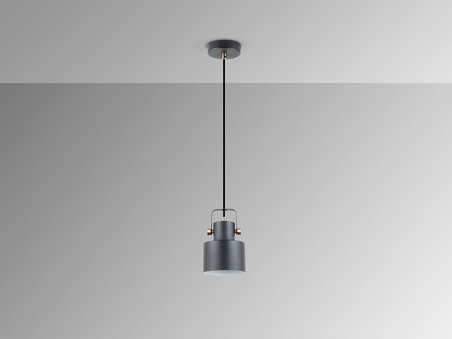 Schuller  1 Light Pendants Erika 12483  I3 - ERIKA - LAMP 1L. BLACK-COPPER