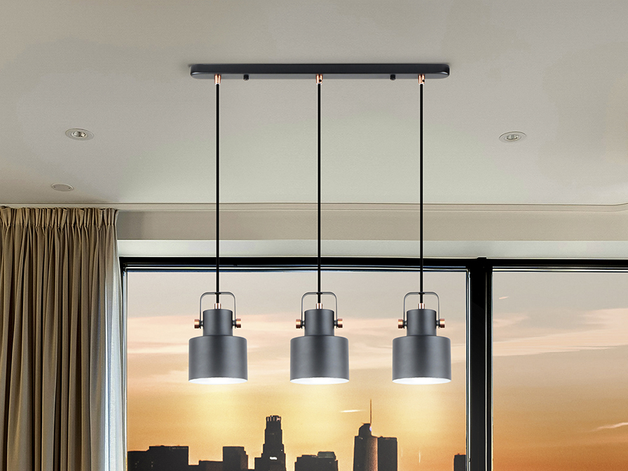 Schuller  Pendants Erika 12494  I3-ERIKA- L.SOSP.1L NERO- RAME