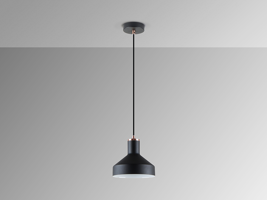 Schuller  1 Light Pendants Irias 12537  I3 - IRIAS - LAMP 1L  BLACK-COPPER