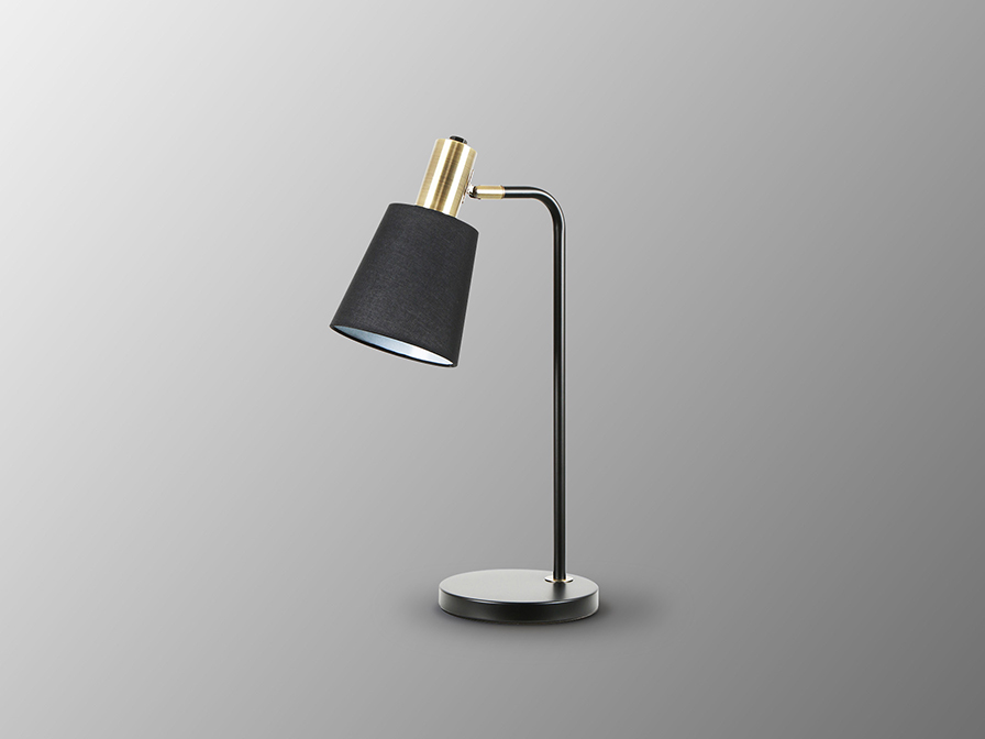 Schuller  Table lamps Gisela 12581  I3 - GISELA - TABLE LAMP 1L, BLACK-BRASS