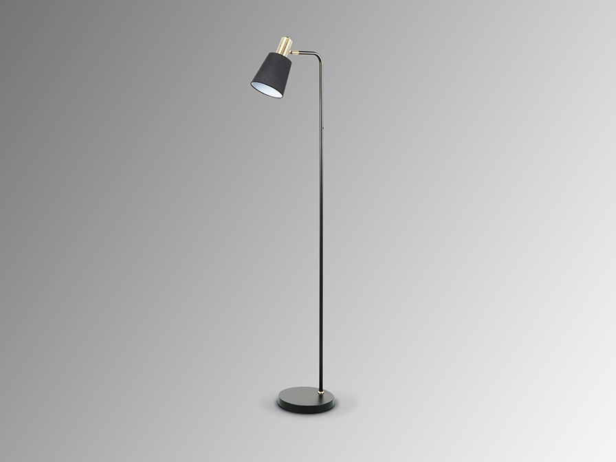 Schuller  Floor lamps Gisela 12592  I3 - GISELA - FLOOR LAMP 1L  BLACK-BRASS