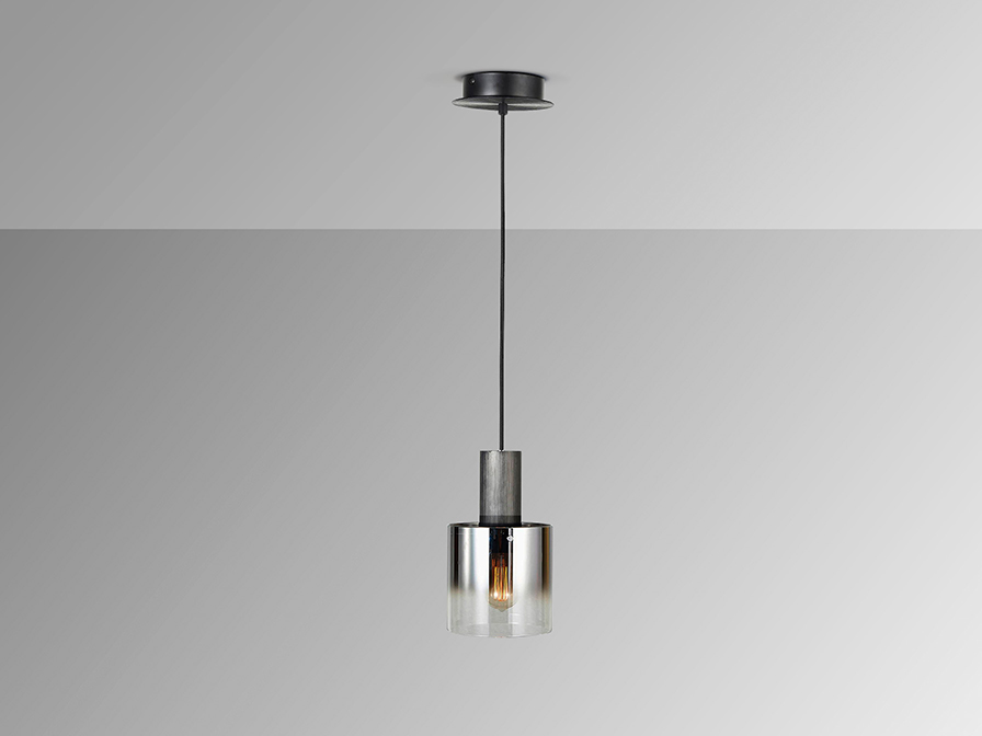 Schuller  1 Light Pendants Venize 12809  I3 - VENIZE - LAMP 1L BLACK-SMOKE