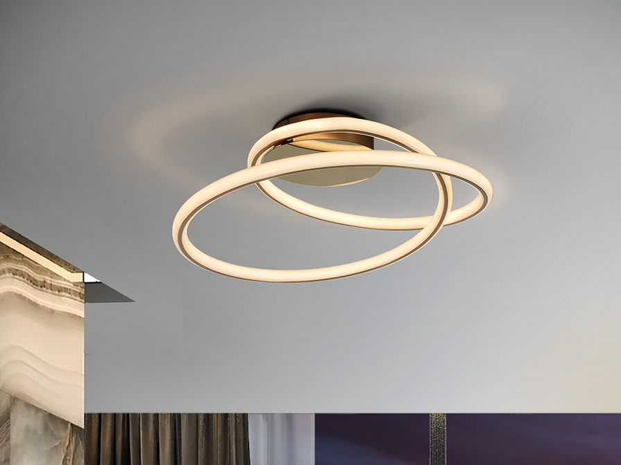 Schuller Lighting Flush Ceiling Lamps Tube 138505  ·TUBE· CEILING LAMP, GOLDEN