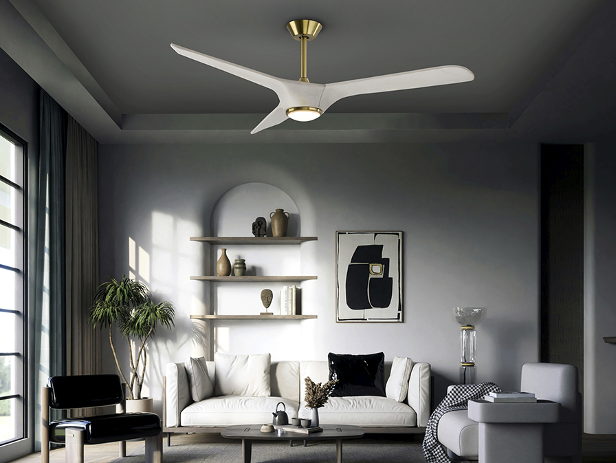 Schuller  Ceiling fans Ø 150 cm Alisios 138833  ALISIOS- FAN, WHITE/BRONZE, D152