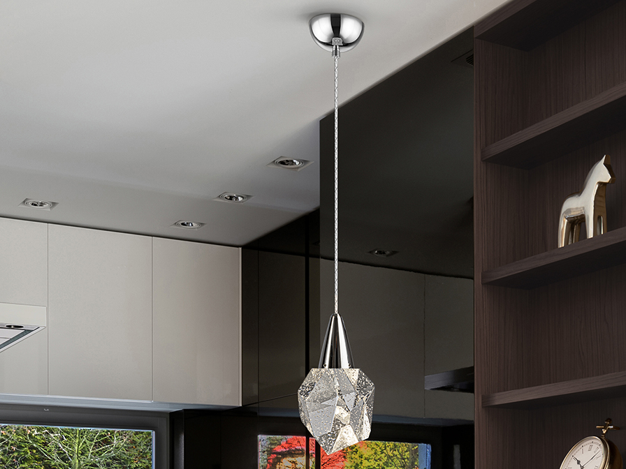 Schuller Lighting 1 Light Pendants Aquaria 157018  ·AQUARIA· LAMP 1L, CHROME