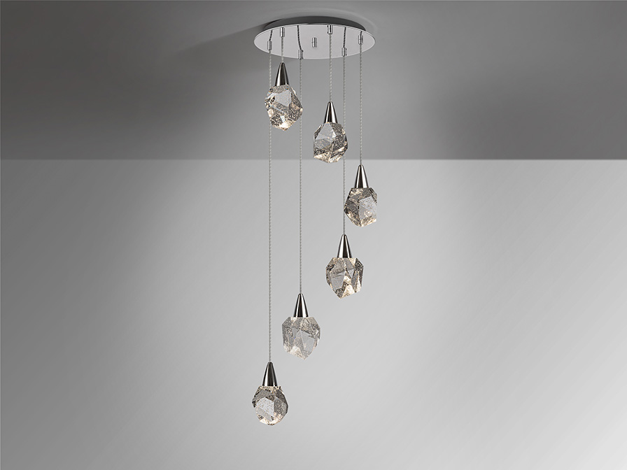 Schuller Lighting Pendants Aquaria 157239  ·AQUARIA· LAMP 6L, CHROME