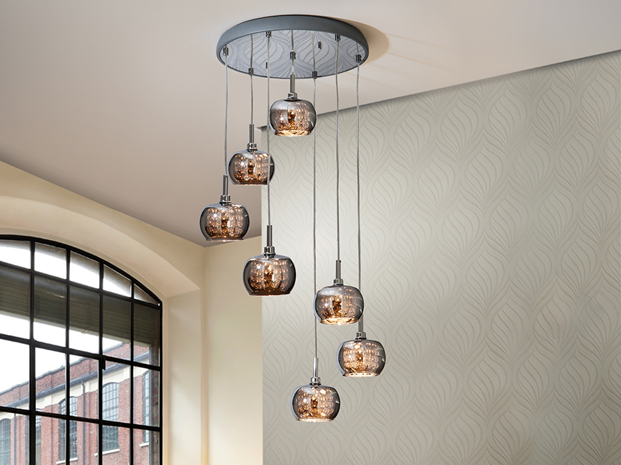 Schuller Ligthing Pendants Arian 193453D  ·ARIAN· LAMP 7L., DIMMABLE