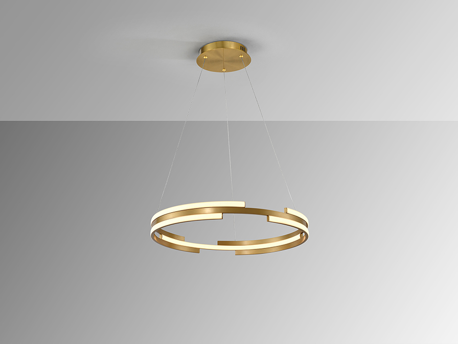 Schuller Lighting Pendants Ciclos 197496  CICLOS - GOLDEN LAMP D.60