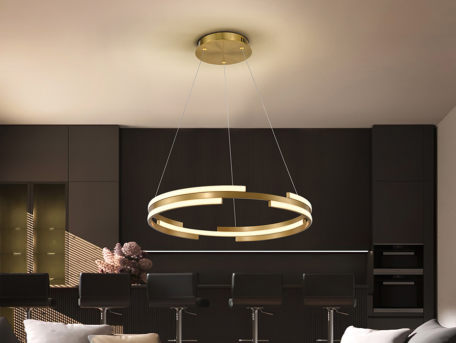 Schuller Lighting Pendants Ciclos 197496  CICLOS - GOLDEN LAMP D.60