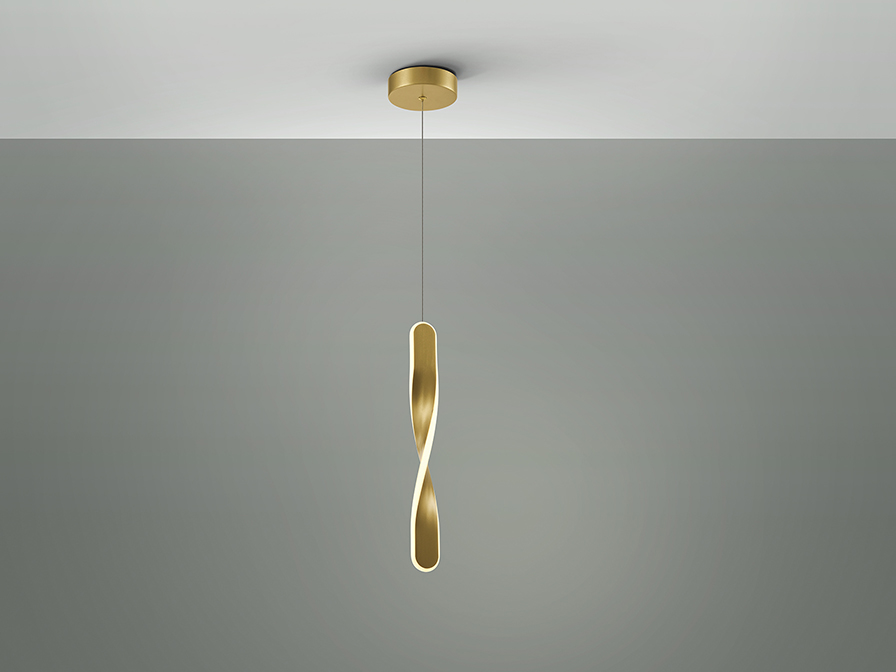 Schuller Lighting 1 Light Pendants Twist 219633  TWIST - LAMP 1L GOLD