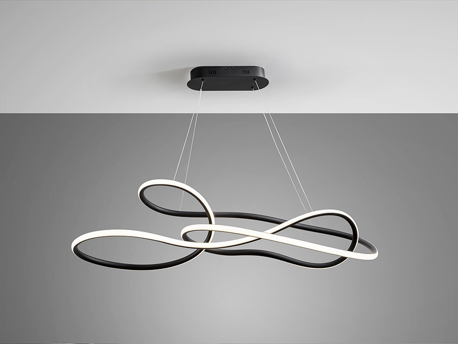 Schuller  Pendants Evania 227643  EVANIA - BIG LAMP - MATT BLACK