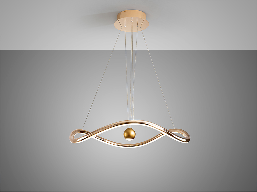 Schuller  Pendants Romina 227902  ROMINA- LAMP, GLOSS GOLDEN