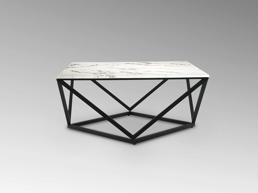 Schuller Furniture and decoration Side tables Luma 246729  ·LUMA· COFFEE TABLE BLACK/MARBLE