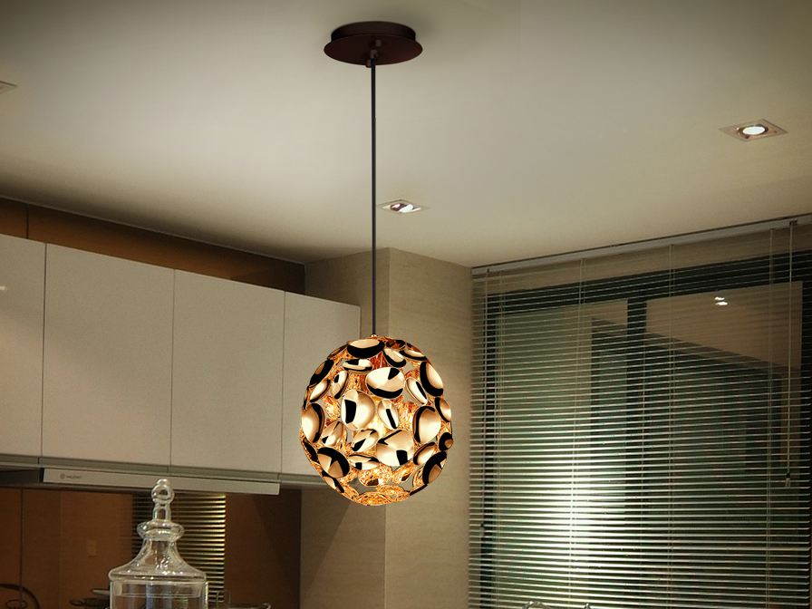 Schuller Lighting 1 Light Pendants Narisa 266035N  ·NARISA· LAMP 1L.Ø18,ROSE GOLD