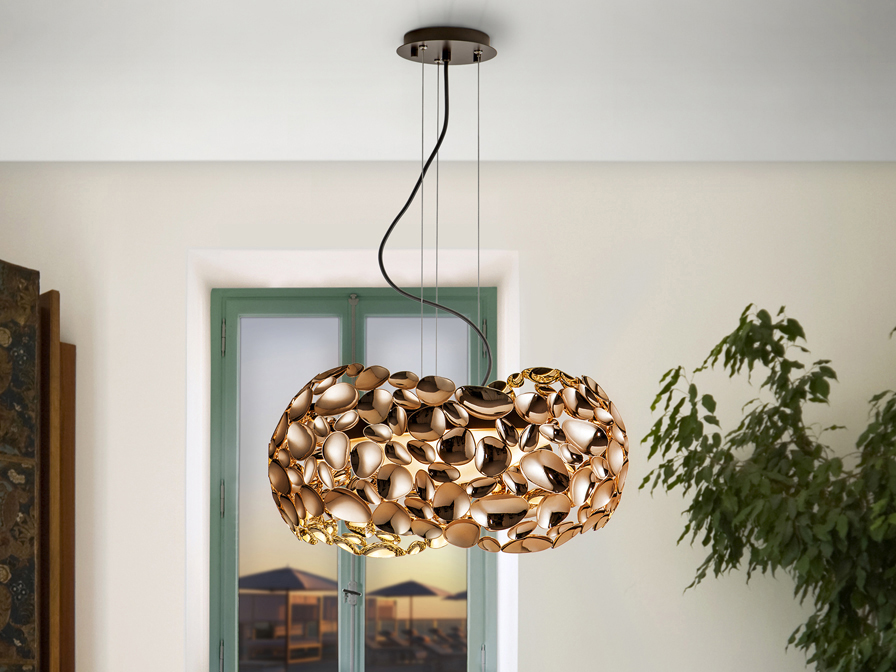 Schuller Lighting Pendants Narisa 266251N  ·NARISA· LAMP 5L.Ø47 ROSE GOLD