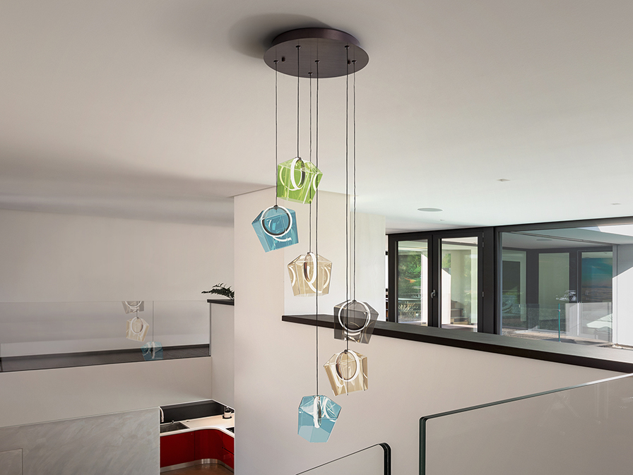 Schuller  Pendants Ingrid 279734  INGRID - LAMP 6L COLOURS