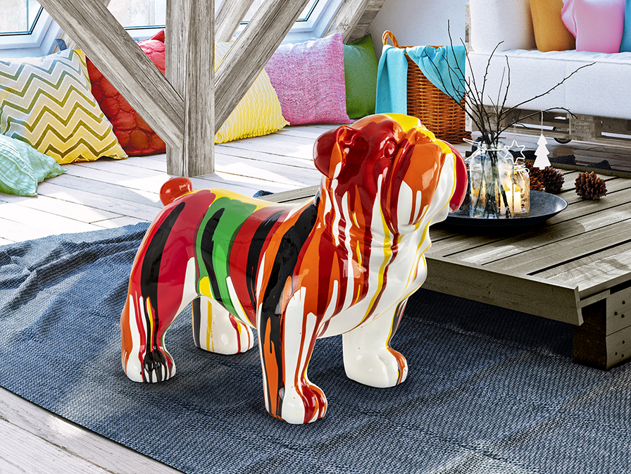 Schuller Decoration,mirrors and.. Decorative figures Otto 285257  OTTO - MEDIUM BULLDOG - COLOURS