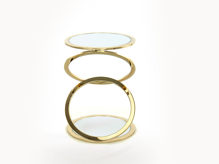 Schuller Decoration,mirrors and.. Side tables Aros 287760  ·AROS· SIDE TABLE, GOLDEN Ø45