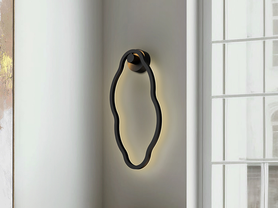 Schuller  Wall lamps Tono 301862  TONO- BLACK WALL LAMP