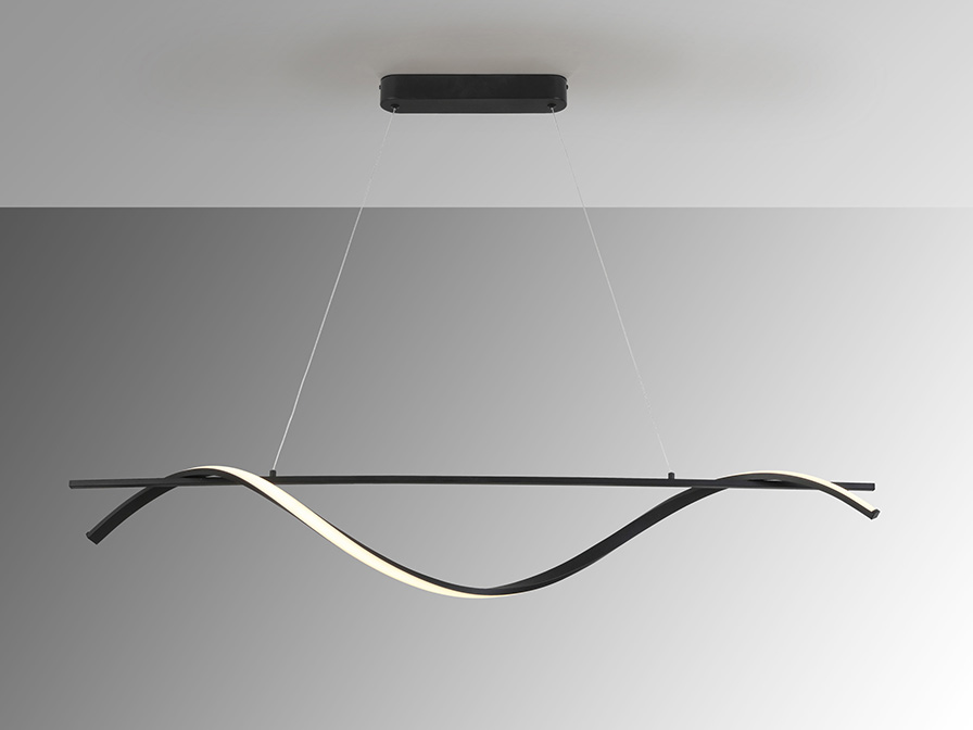 Schuller Lighting Pendants Boa 307529  ·BOA· LAMP, BLACK