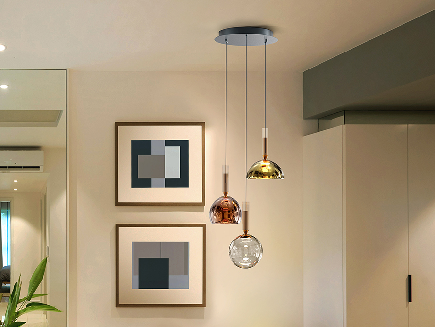 Schuller  Pendants Charlize 312011  CHARLIZE - LAMP 3L COLOURS