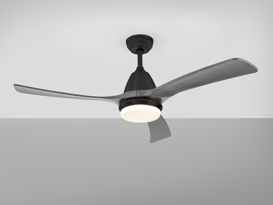Schuller Ligthing Ceiling fans Ø 132 cm Aspas 316538D  ·ASPAS· FAN, BLACK/GREY, DIMMABLE