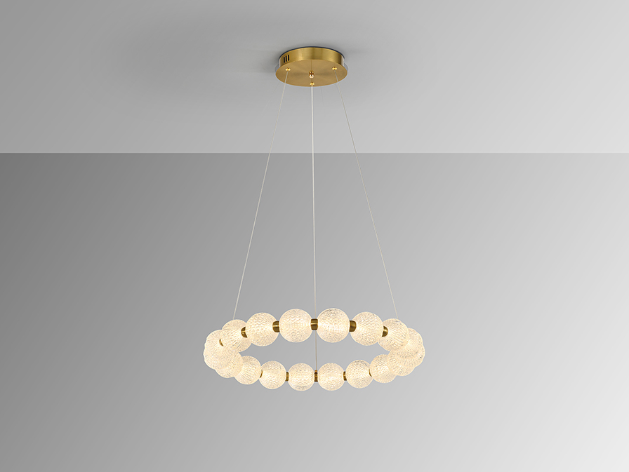 Schuller Lighting Pendants Roxan 332619  ROXAN - GOLD LAMP D.57