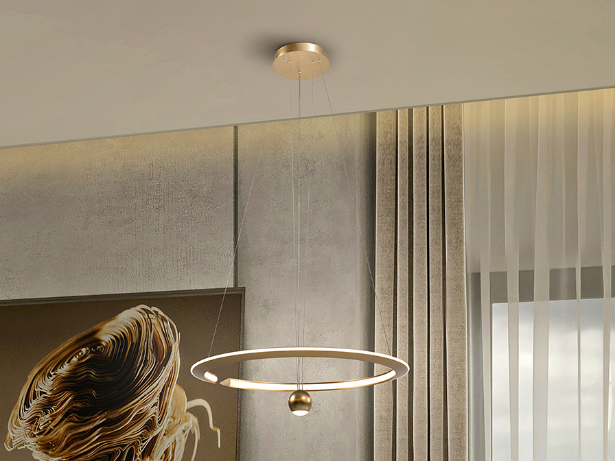 Schuller  Pendants Orane 365796  ORANE - GOLDEN LAMP D60