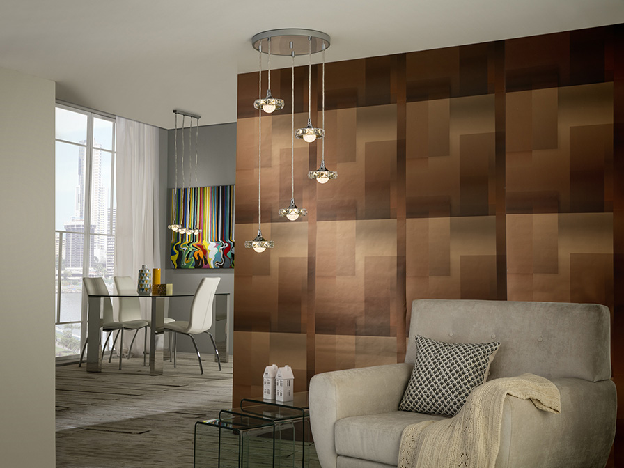 Schuller  Pendants Suria 376370  ·SURIA· LED LAMP, 5L.