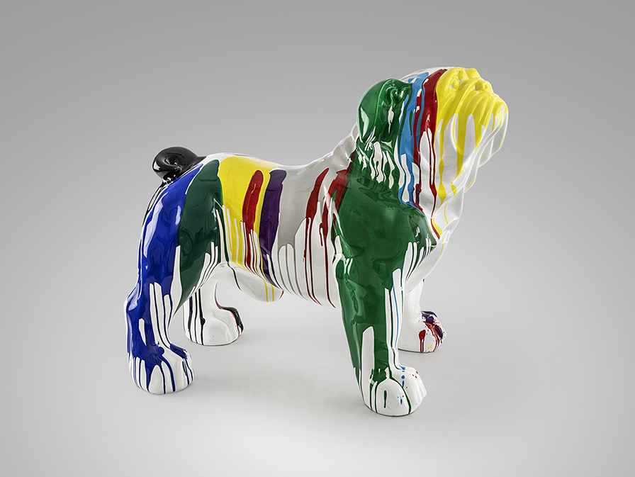 Schuller  Decorative figures Hugo 431824  HUGO - LARGE BULLDOG - COLOURS