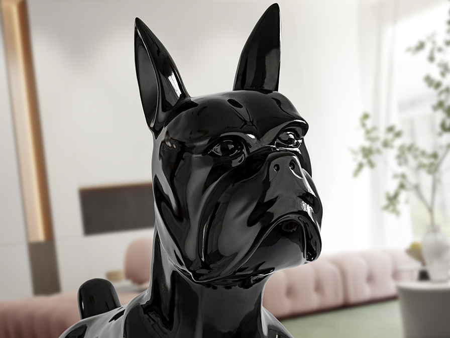 Schuller  Decorative figures Odin 448622  ODIN - LARGE BOXER - BLACK