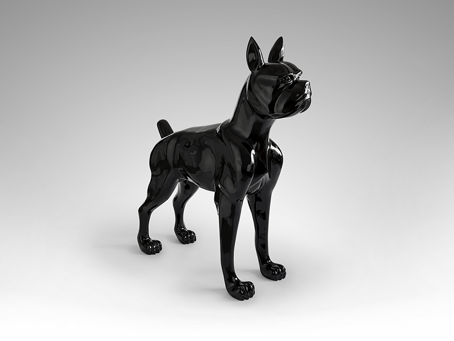 Schuller  Decorative figures Odin 448622  ODIN - LARGE BOXER - BLACK