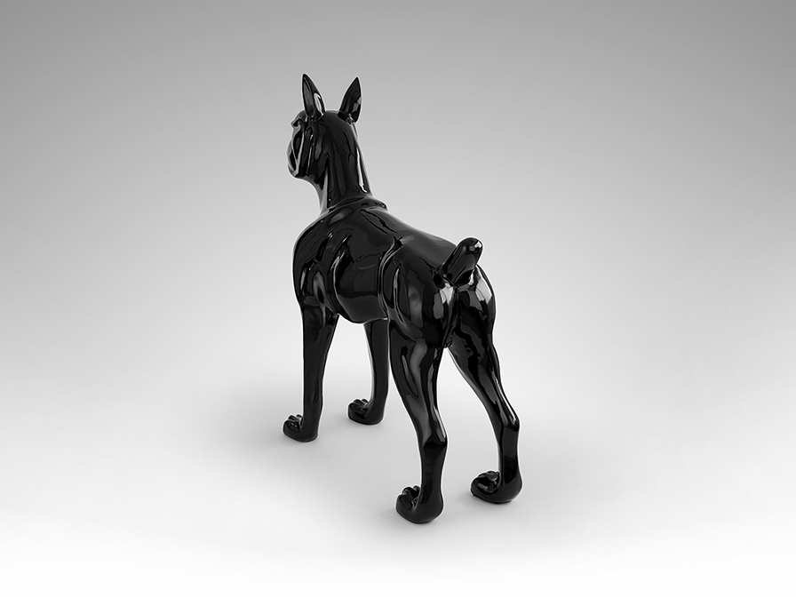 Schuller  Decorative figures Odin 448622  ODIN - LARGE BOXER - BLACK