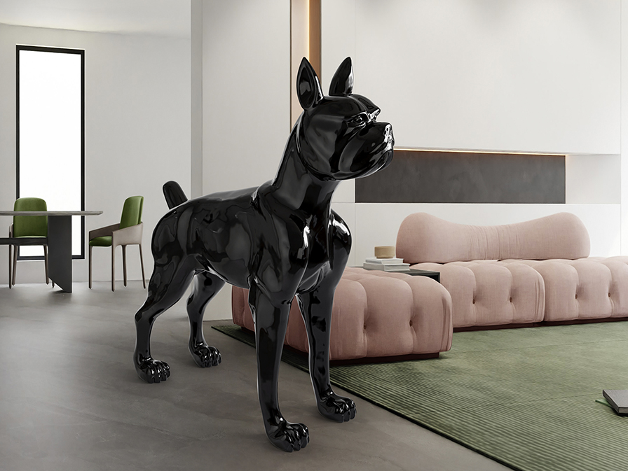 Schuller  Decorative figures Odin 448622  ODIN - LARGE BOXER - BLACK