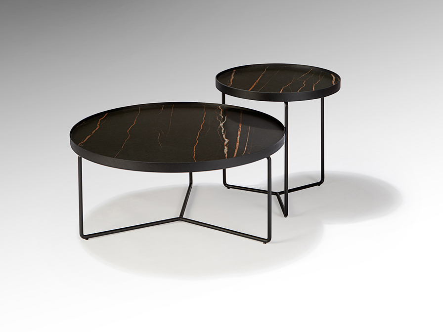 Schuller Furniture and decoration Side tables Paola 485562  ·PAOLA· BLACK COFFEE TABLE Ø50