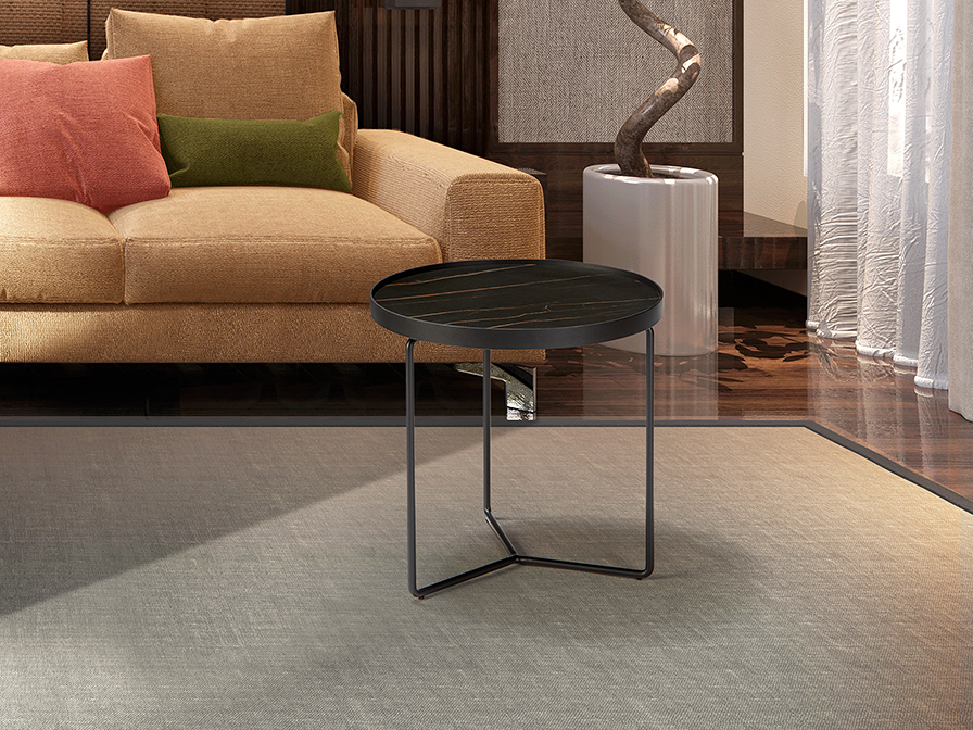 Schuller Furniture and decoration Side tables Paola 485562  ·PAOLA· BLACK COFFEE TABLE Ø50