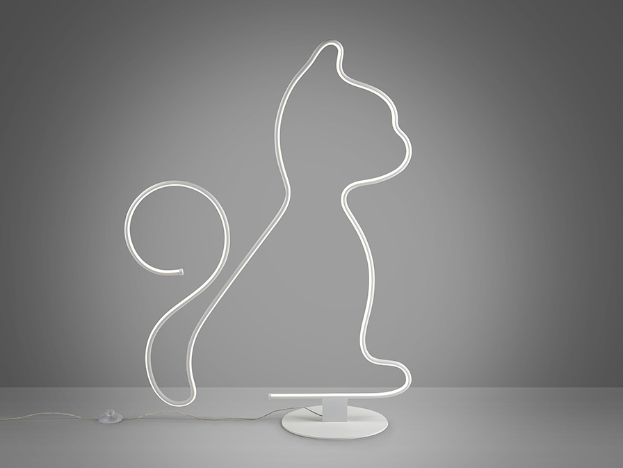 Schuller  Floor lamps Cat 503792  CAT - WHITE FLOOR LAMP