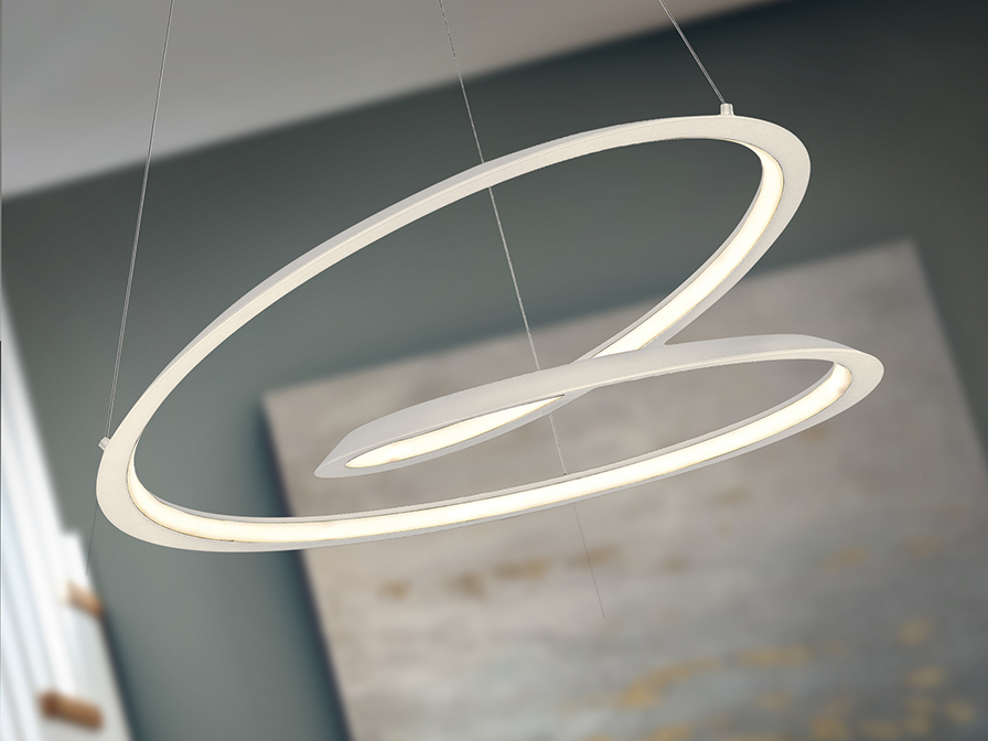 Schuller    527576  ·LOOPING· LAMP, WHITE Ø60