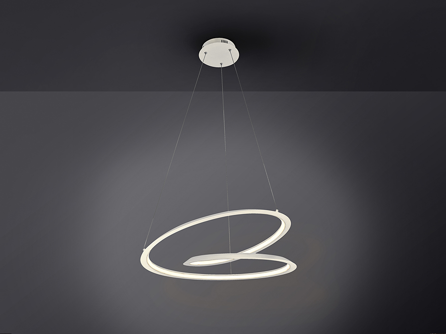 Schuller    527576  ·LOOPING· LAMP, WHITE Ø60