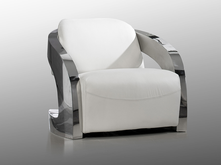 Schuller Decoration,mirrors and..  Amanda 532115  ·AMANDA· ARMCHAIR, STEEL AND WHITE