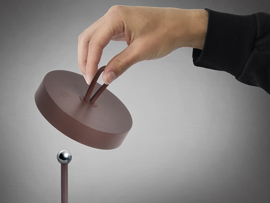 Schuller Lighting Table lamps Gong 551821  GONG- LED TABLE LAMP CORTEN
