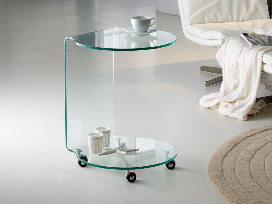 Schuller Furniture Side tables Glass 552672  ·GLASS· ROUND SIDE TABLE