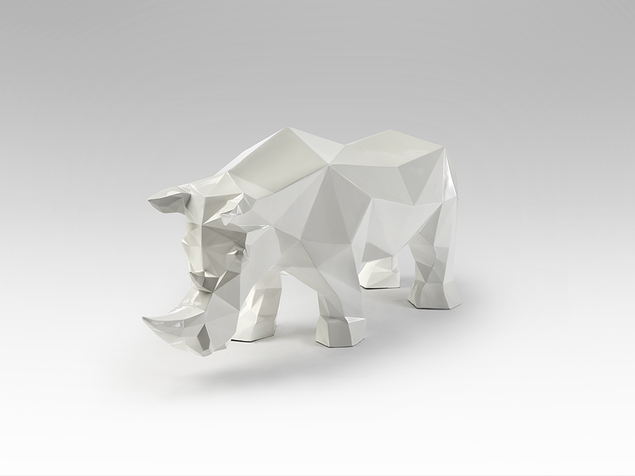 Schuller  Decorative figures Future Rhino 567718  -FUTURE RHINO- RHINOCEROS FIGURE, WHITE