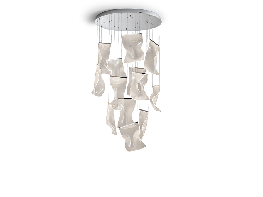 Schuller Lighting Pendants Velos 609647ND  ·VELOS II· LAMP 13L., CHROME, DIMMABLE