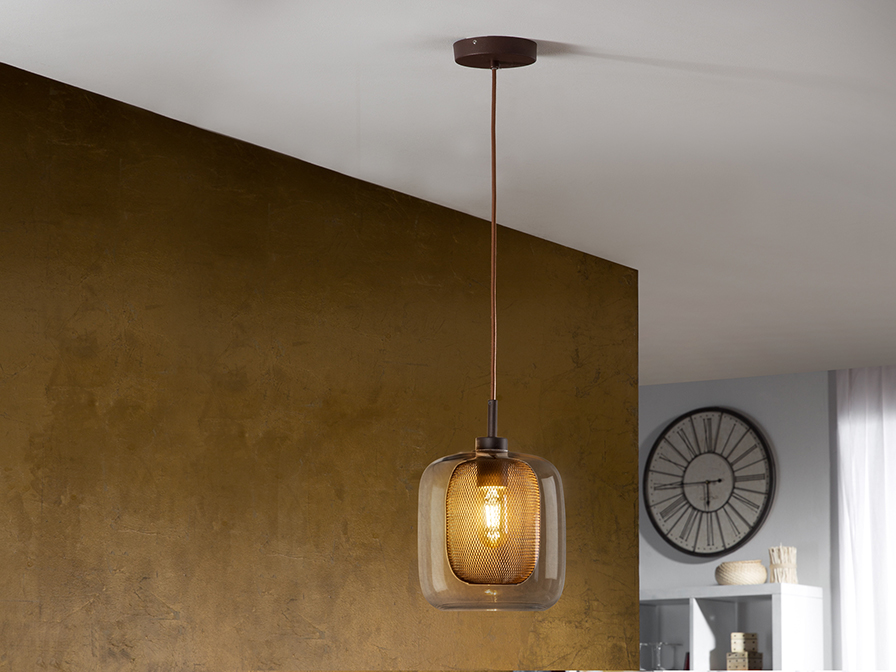 Schuller Lighting 1 Light Pendants Fox 653608  ·FOX· CHOCOLATE PENDANT 1L.